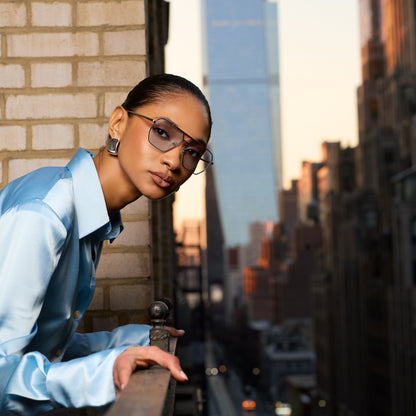 SMALL LONDON - SILVER/BLUE